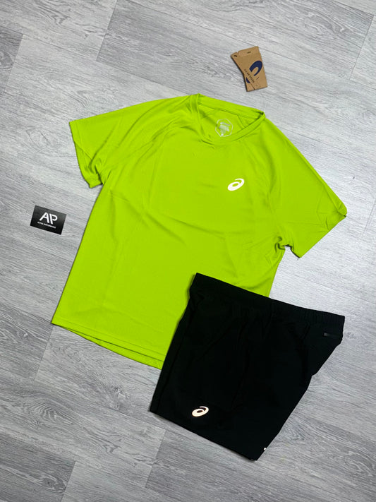 ASIC Running Set - Zest Lime / Black