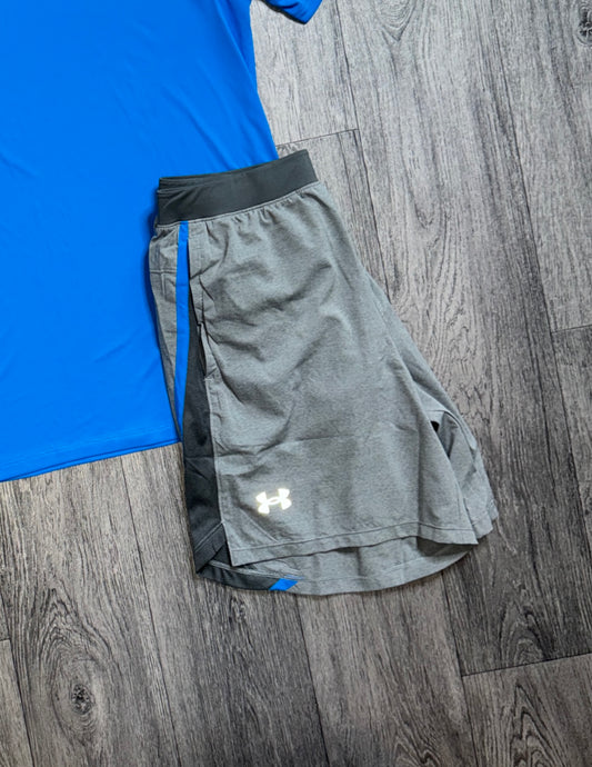 Under Armour Launch Reflective Tech Shorts Grey