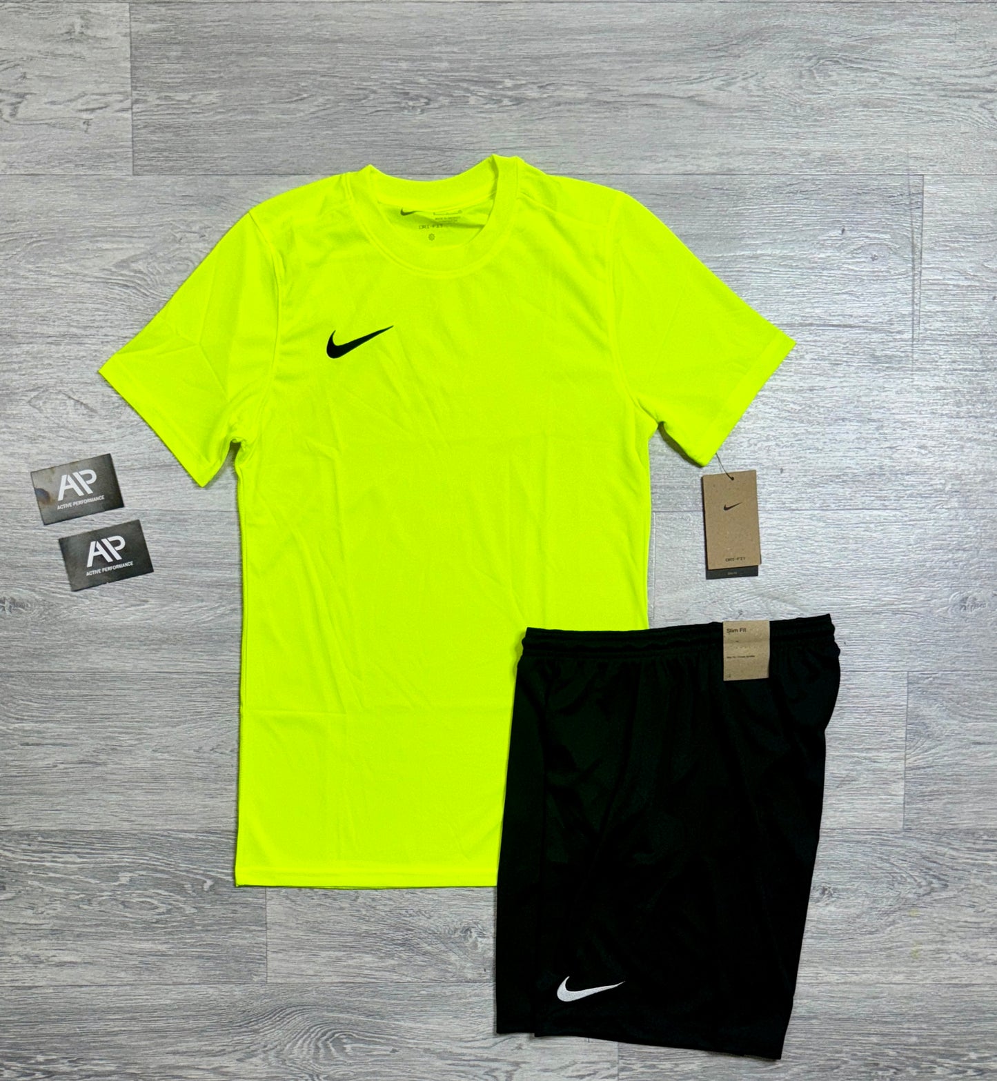 Neon Dri - Fit Set With Black Shorts