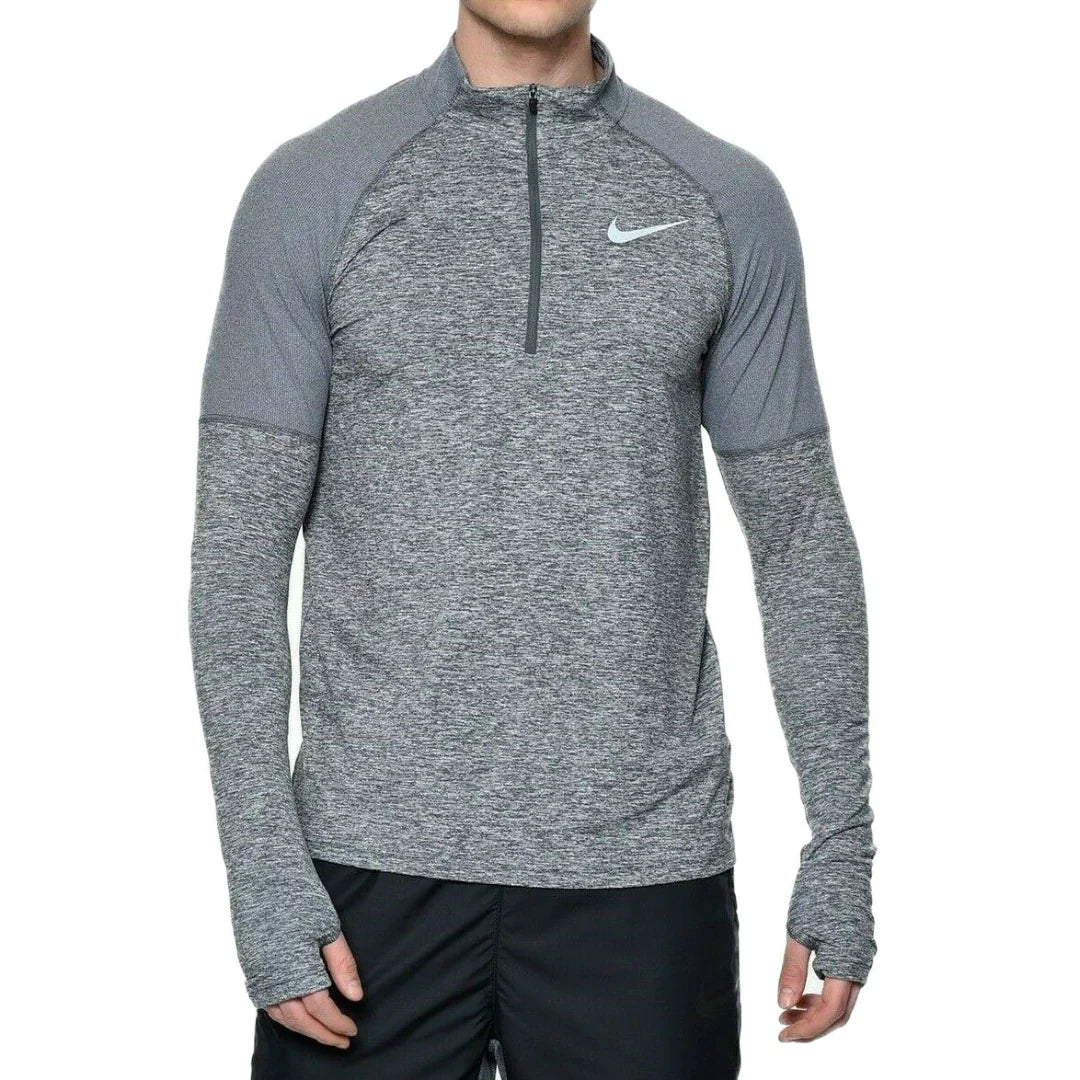 Nike element half zip grey sale