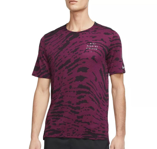 Nike Dri Fit Run Division Rise T-Shirt Purple/Black