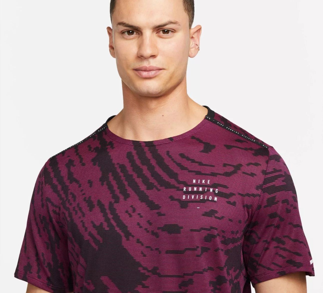 Nike Dri Fit Run Division Rise T-Shirt Purple/Black