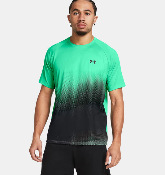 Under Armour Tech Fade Short Sleeve Green T-Shirt