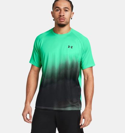 Under Armour Tech Fade Short Sleeve Green T-Shirt