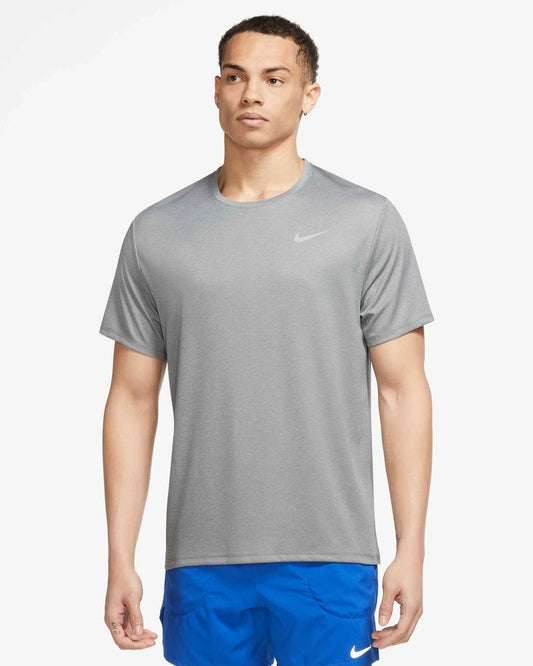 Nike DriFit Miler Running Mens - Grey T-Shirt