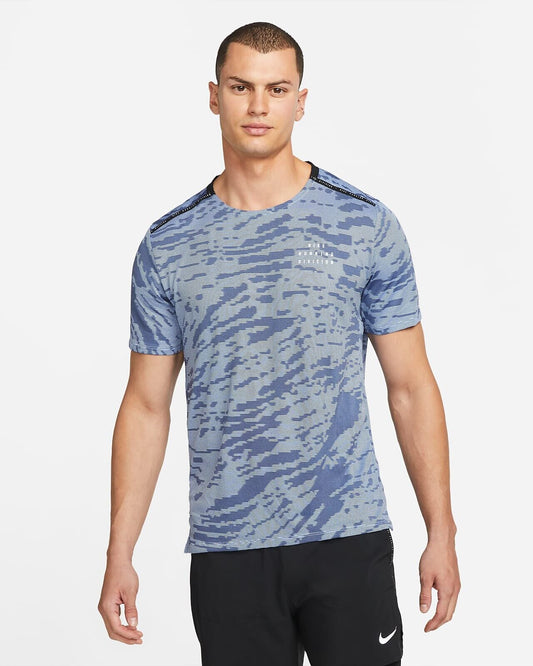Nike Dri Fit Run Division Rise T-Shirt Blue