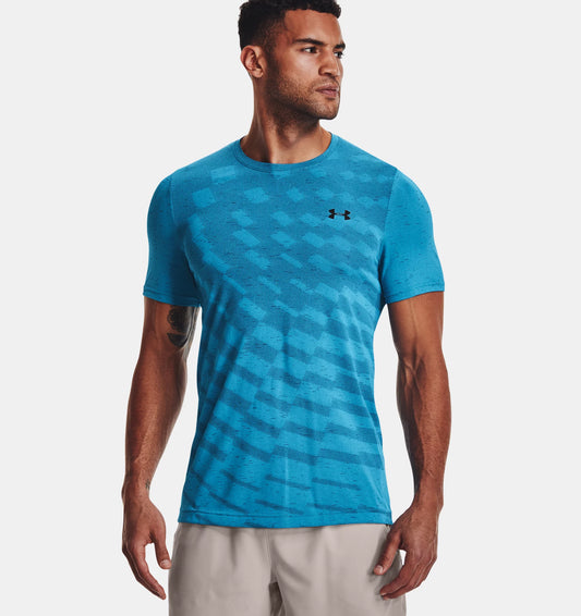 Under Armour Seamless Radial Blue T-Shirt