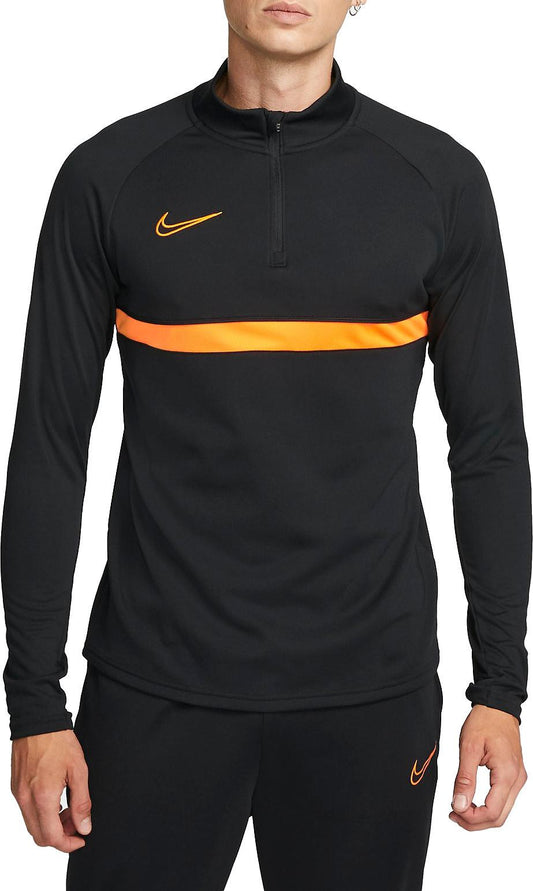 Nike Football Academy Drill Top 1/4 Zip Black & Orange