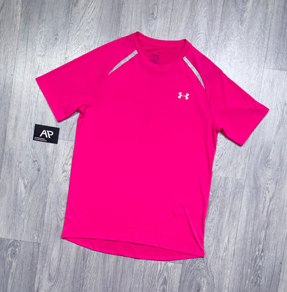 Under Armour Pink Tech Reflective T - Shirt