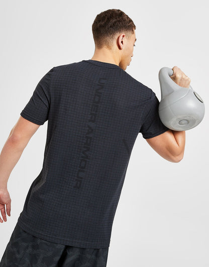 Under Armour Seamless Grid Black T-Shirt