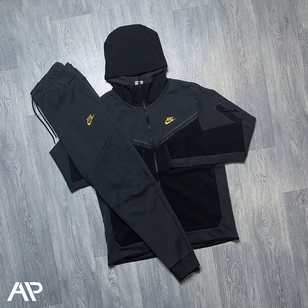 Nike Tech Fleece Black And Yellow Nike Tracksuit Nike Tech Fleece