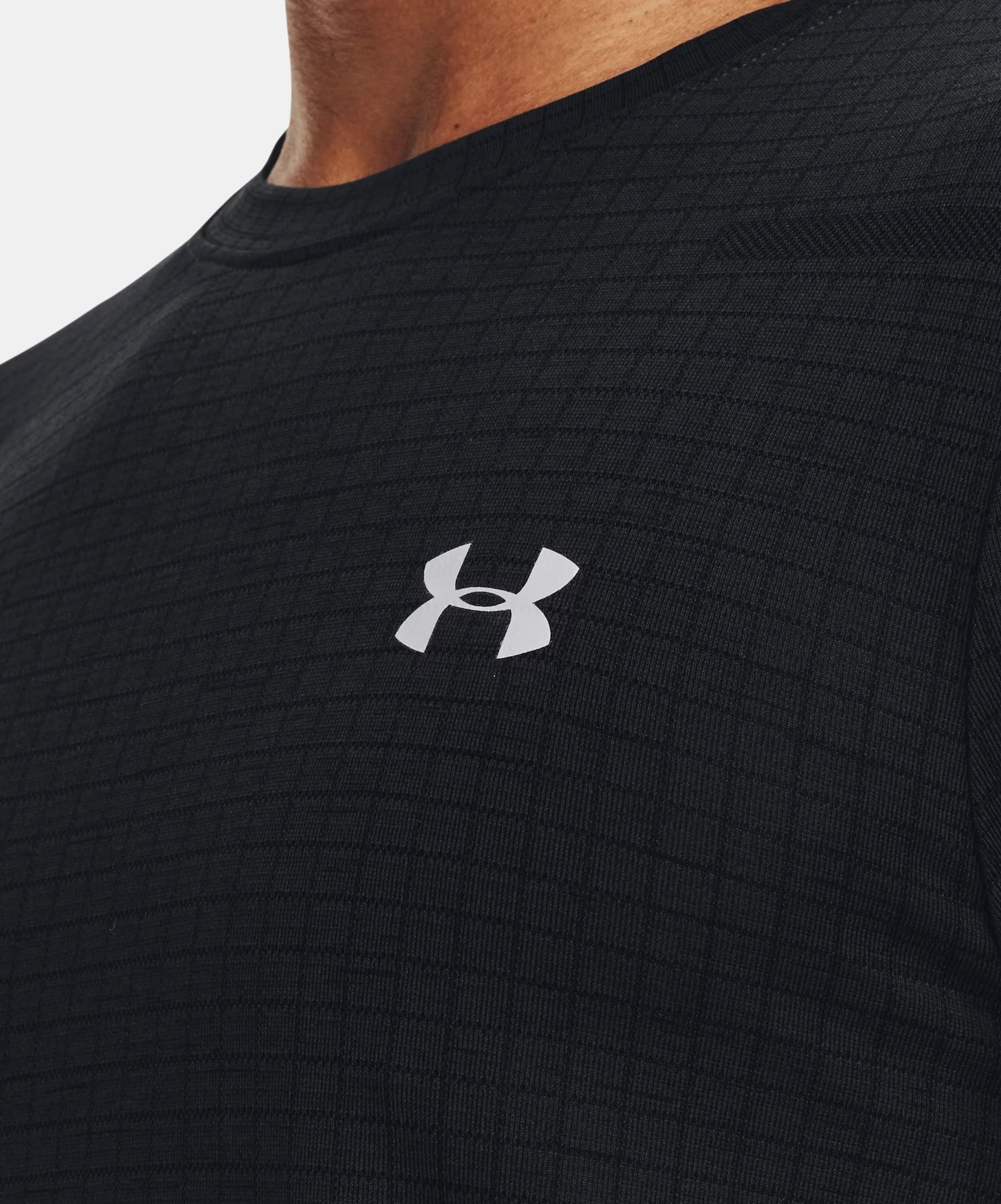 Under Armour Seamless Grid Black T-Shirt