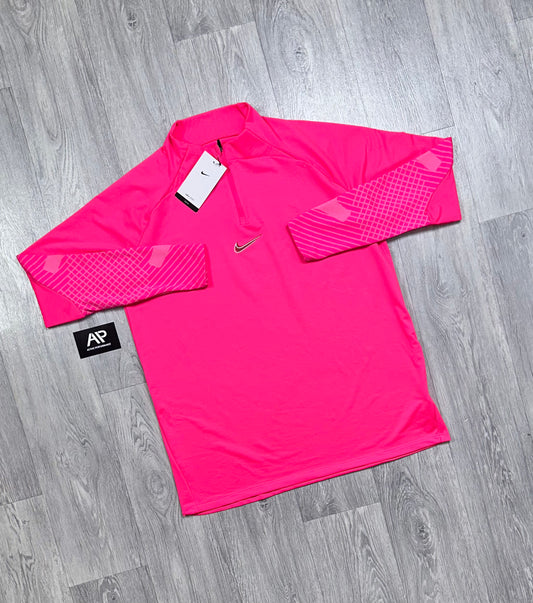 Nike pink quarter zip sales