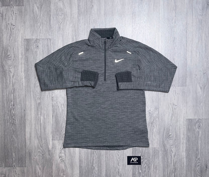 NIKE GREY THERMA ELEMENT HALF ZIP & TROUSERS SET